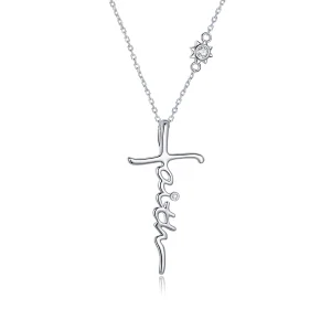 Pandora Style Faith of The Cross Necklace - BSN231 (image for) Pandora Style Faith of The Cross Necklace - BSN231