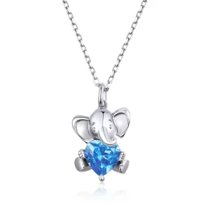 Pandora Style Lively Elephant Necklace - BSN180 (image for) Pandora Style Lively Elephant Necklace - BSN180