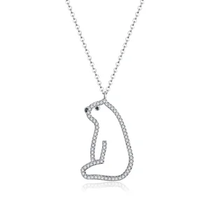 Pandora Style Polar Bear Necklace - BSN195 (image for) Pandora Style Polar Bear Necklace - BSN195