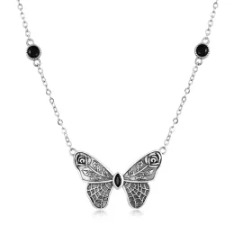 Pandora Style Retro Butterfly Necklace - BSN235 Pandora Style Retro Butterfly Necklace - BSN235