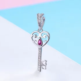 Pandora Style Silver The Key to Happiness Pendant - SCC791 Pandora Style Silver The Key to Happiness Pendant - SCC791