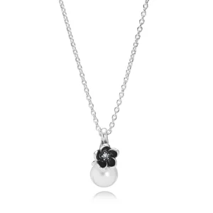 PANDORA Floral silver pendant Necklace - 390363P (image for) PANDORA Floral silver pendant Necklace - 390363P