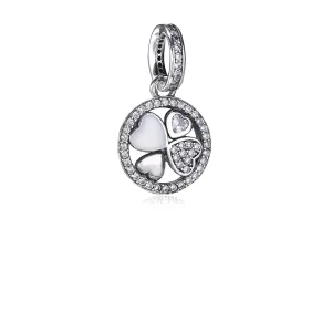 PANDORA Hearts of Love Dropper Dangle Charm - 792104CZA (image for) PANDORA Hearts of Love Dropper Dangle Charm - 792104CZA