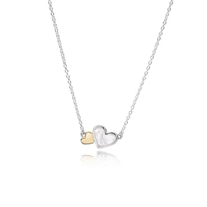 PANDORA Luminous Hearts Pendant Necklace - 590521mop-45 (image for) PANDORA Luminous Hearts Pendant Necklace - 590521mop-45