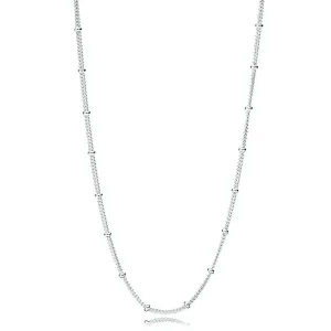 PANDORA Silver Beaded Necklace Chain - 397210 (image for) PANDORA Silver Beaded Necklace Chain - 397210