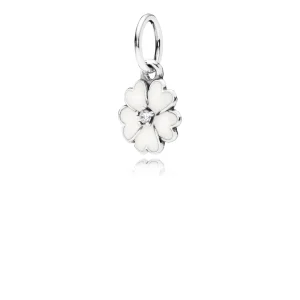 PANDORA White Primrose Flower Pendant - 390365EN12 (image for) PANDORA White Primrose Flower Pendant - 390365EN12
