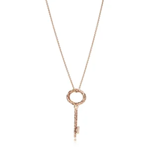 Regal Key Necklace, PANDORA Rose™ - 387676-90 (image for) Regal Key Necklace, PANDORA Rose™ - 387676-90