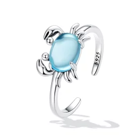 Pandora Style Cute Crab Open Ring - SCR814 Pandora Style Cute Crab Open Ring - SCR814