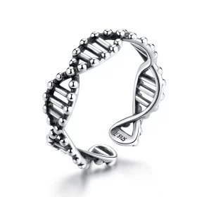 Pandora Style Silver DNA Open Ring - SCR643 Pandora Style Silver DNA Open Ring - SCR643