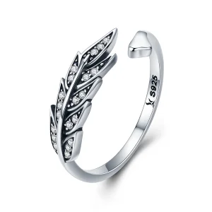 Pandora Style Silver Gorgeous Leaves Open Ring - SCR313 (image for) Pandora Style Silver Gorgeous Leaves Open Ring - SCR313