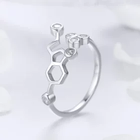 Pandora Style Silver Honeycomb Ring - SCR433 Pandora Style Silver Honeycomb Ring - SCR433