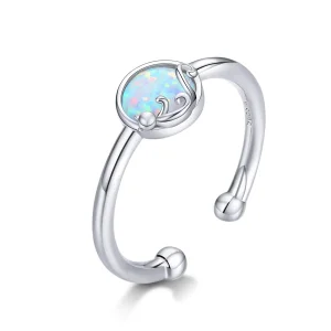 Pandora Style Silver Kitty In Shine Open Ring - SCR651 (image for) Pandora Style Silver Kitty In Shine Open Ring - SCR651