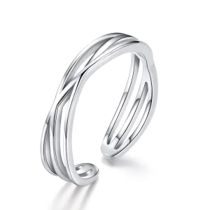 Pandora Style Silver Time Travel Open Ring - SCR483 (image for) Pandora Style Silver Time Travel Open Ring - SCR483