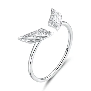 Pandora Style Silver Wings Open Ring - BSR108 (image for) Pandora Style Silver Wings Open Ring - BSR108