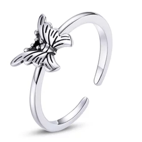 Pandora Style Swallowtail Butterfly Open Ring - BSR195 Pandora Style Swallowtail Butterfly Open Ring - BSR195