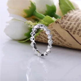 PANDORA Alluring Brilliant Princess with Clear CZ Ring - 190943CZ PANDORA Alluring Brilliant Princess with Clear CZ Ring - 190943CZ