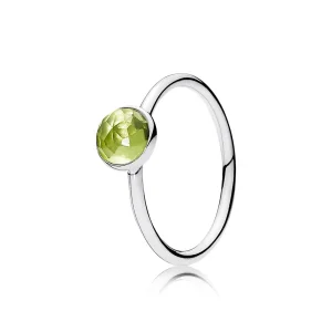 PANDORA August Droplet with Peridot Ring - 191012PE (image for) PANDORA August Droplet with Peridot Ring - 191012PE