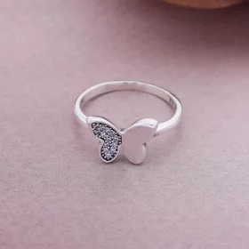 PANDORA Butterfly Silver Ring With Clear Cubic Zirconia - 190993CZ PANDORA Butterfly Silver Ring With Clear Cubic Zirconia - 190993CZ
