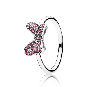 PANDORA Disney, Minnie's Sparkling Bow Rings - 190956CZR (image for) PANDORA Disney, Minnie's Sparkling Bow Rings - 190956CZR