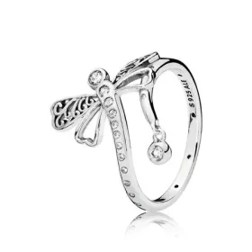 PANDORA Dreamy Dragonfly Ring, Clear CZ - 197093CZ PANDORA Dreamy Dragonfly Ring, Clear CZ - 197093CZ