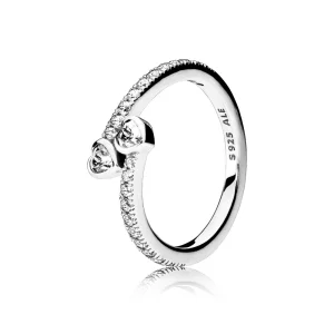 PANDORA Forever Hearts, Clear CZ Ring - 191023CZ (image for) PANDORA Forever Hearts, Clear CZ Ring - 191023CZ