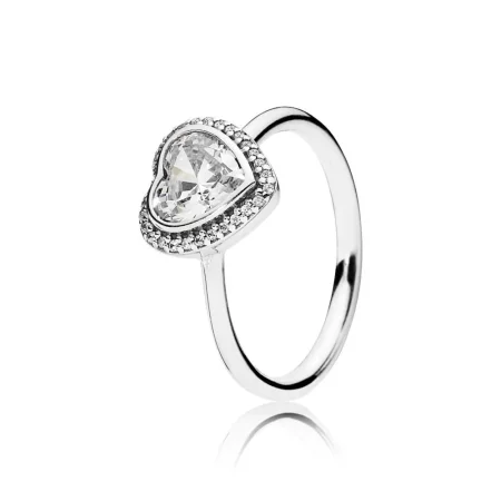 PANDORA Sparkling Heart Engagement Ring - 190929CZ PANDORA Sparkling Heart Engagement Ring - 190929CZ