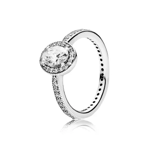 PANDORA Vintage Elegance with Clear CZ Ring - 191017CZ (image for) PANDORA Vintage Elegance with Clear CZ Ring - 191017CZ