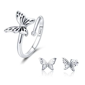 Pandora Style Butterfly Dream Jewelry Set - SET003 (image for) Pandora Style Butterfly Dream Jewelry Set - SET003
