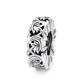 Pandora Style Silver Vintage Vines Spacer Charm - SCC1601 Pandora Style Silver Vintage Vines Spacer Charm - SCC1601