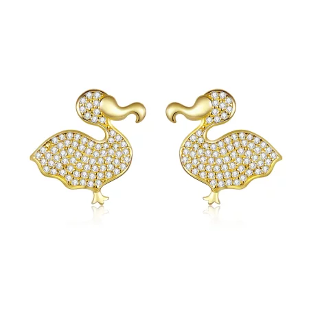 Pandora Style Dodo Bird Stud Earrings - BSE370 Pandora Style Dodo Bird Stud Earrings - BSE370