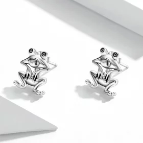 Pandora Style Funny Frog Stud Earrings - SCE1324 Pandora Style Funny Frog Stud Earrings - SCE1324