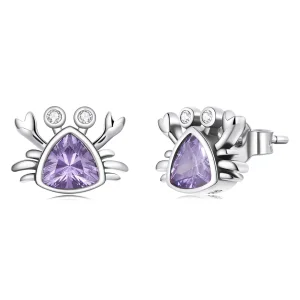 Pandora Style Mini Crab Stud Earrings - BSE572 (image for) Pandora Style Mini Crab Stud Earrings - BSE572