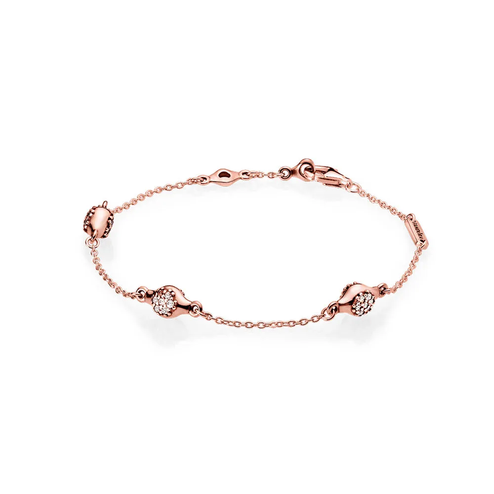 Modern LovePods™ Bracelet, PANDORA Rose™ & Clear CZ - 587354CZ