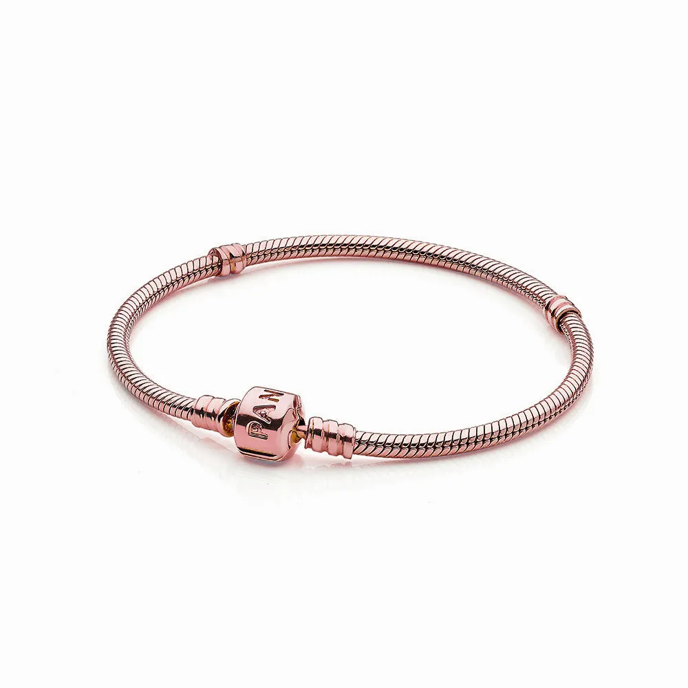 pandora moments rose gold clasp bracelet pd2076