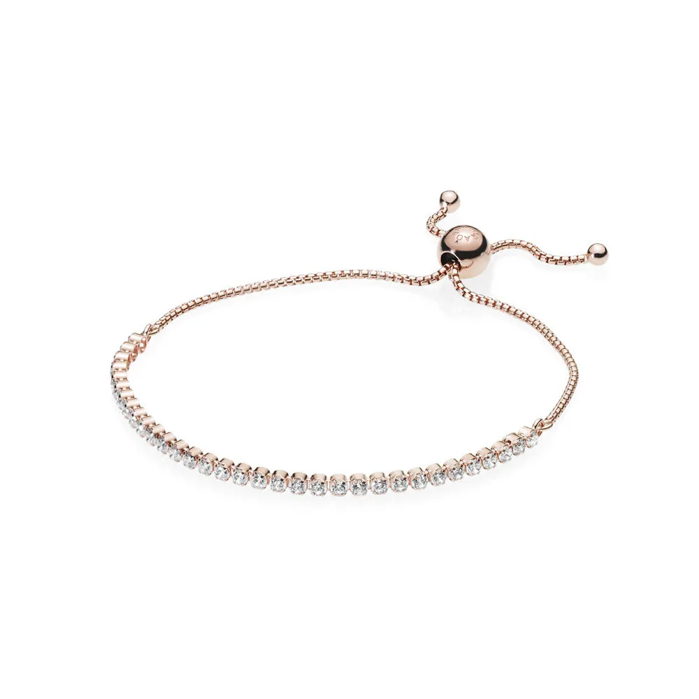 Sparkling Strand Bracelet, PANDORA Rose™ & Clear CZ - 580524CZ