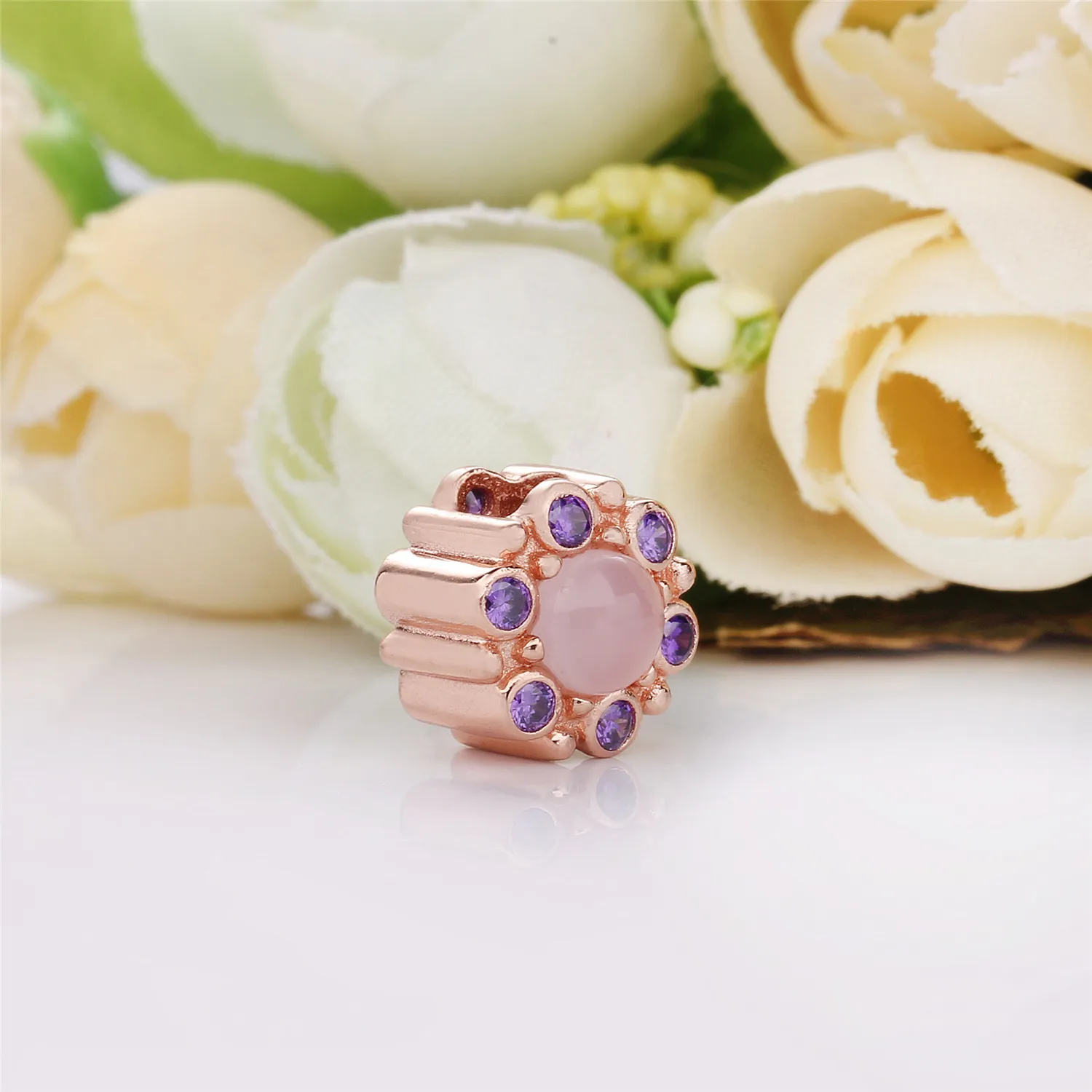 Heraldic Radiance Charm, PANDORA Rose™ & Pink & Purple Crystals - 787658NPM