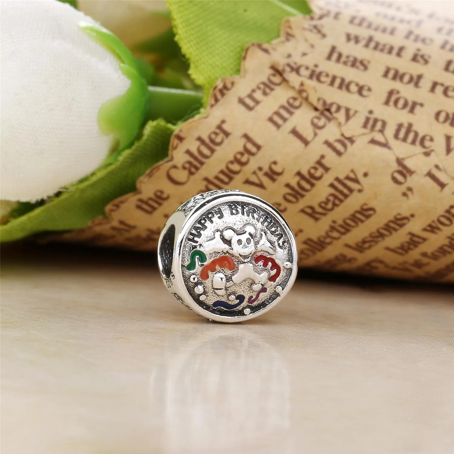 Mickey Mouse Happy Birthday Charm by PANDORA - 7501057371912P