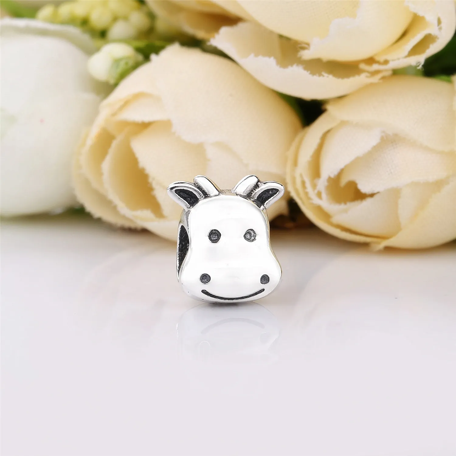 PANDORA Cow silver charm - 791748