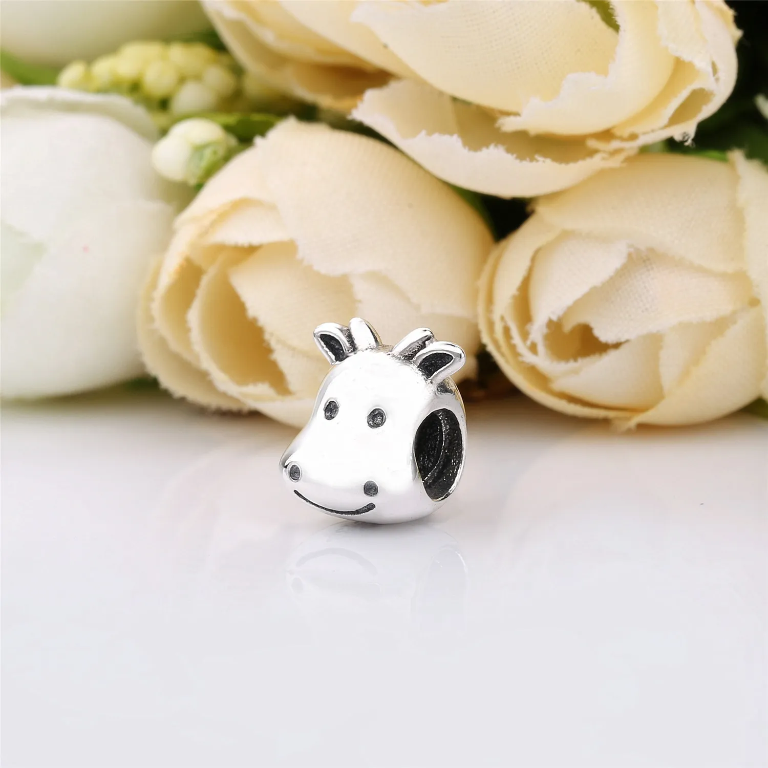 PANDORA Cow silver charm - 791748