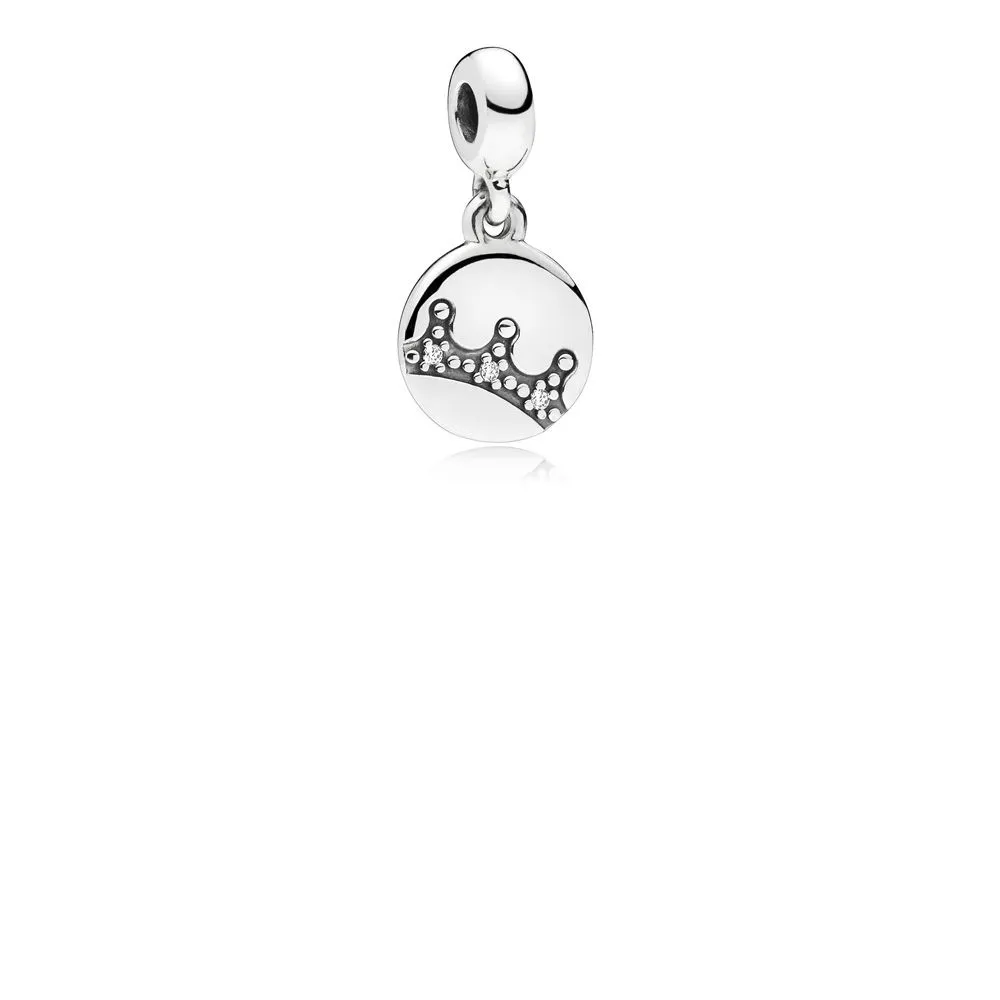 pandora dazzling crown dangle charm clear cz 797624cz