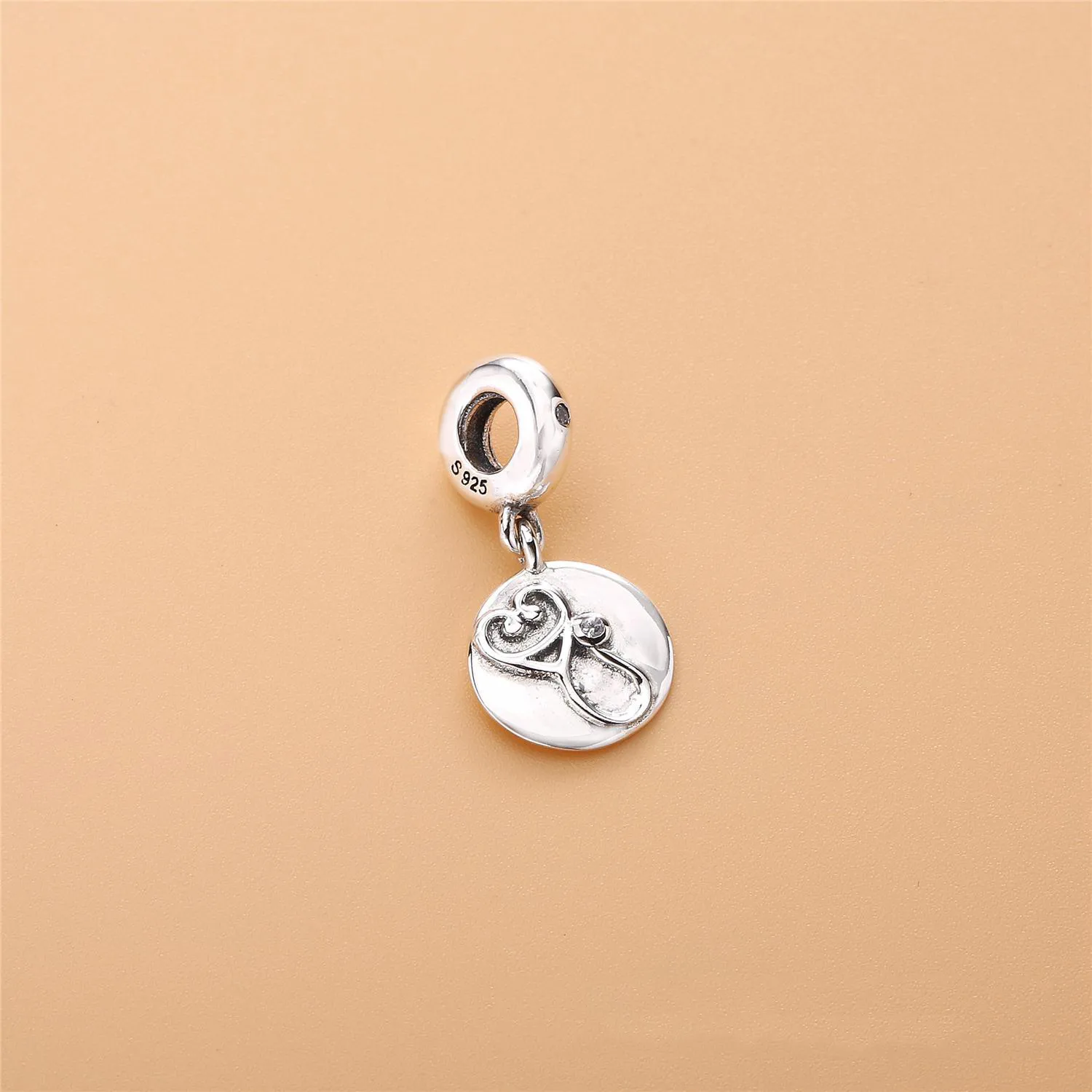 PANDORA Dazzling Stethoscope Dangle Charm, Clear CZ - 797587CZ