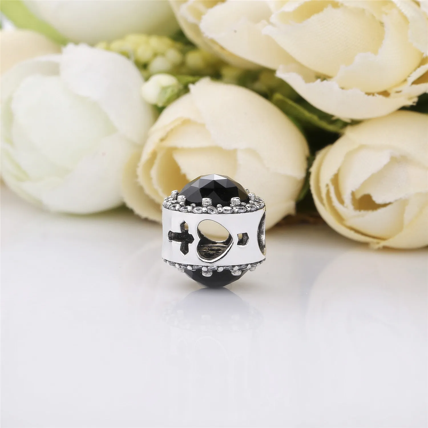 PANDORA Disney, Evil Queen's Black Magic Charm, Black Crystals & Clear CZ - 797487NCK