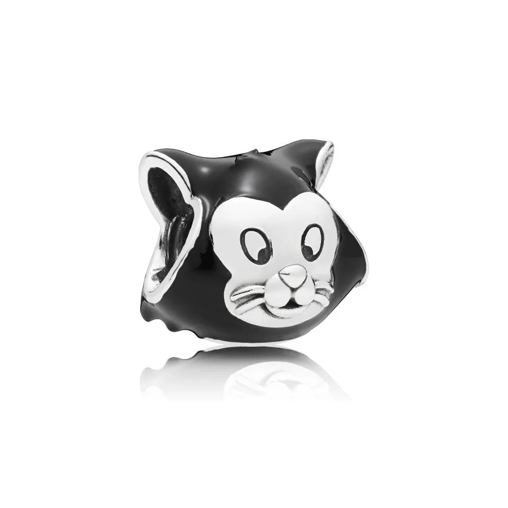 pandora disney figaro portrait charm black enamel 797488en16