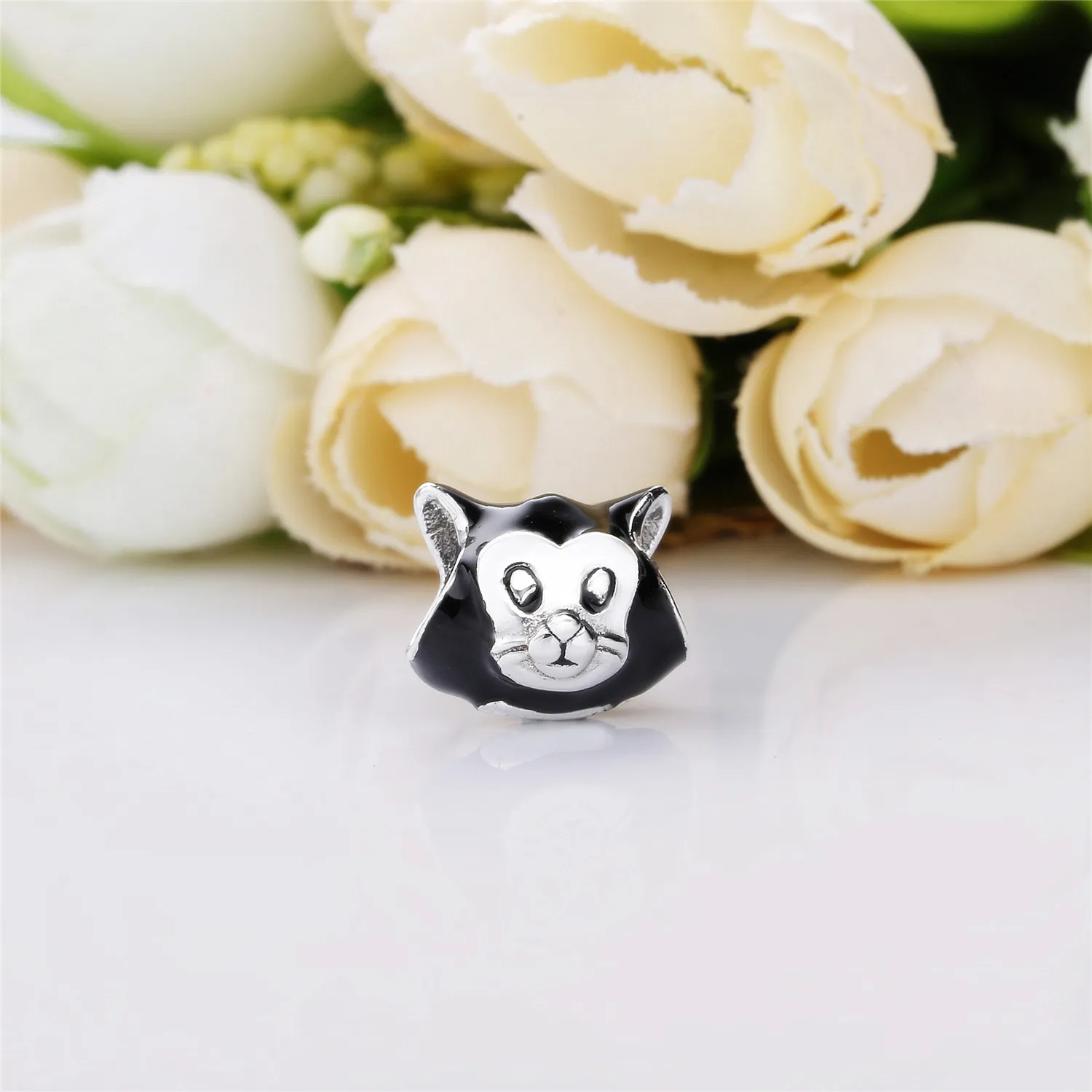 PANDORA Disney, Figaro Portrait Charm, Black Enamel - 797488EN16