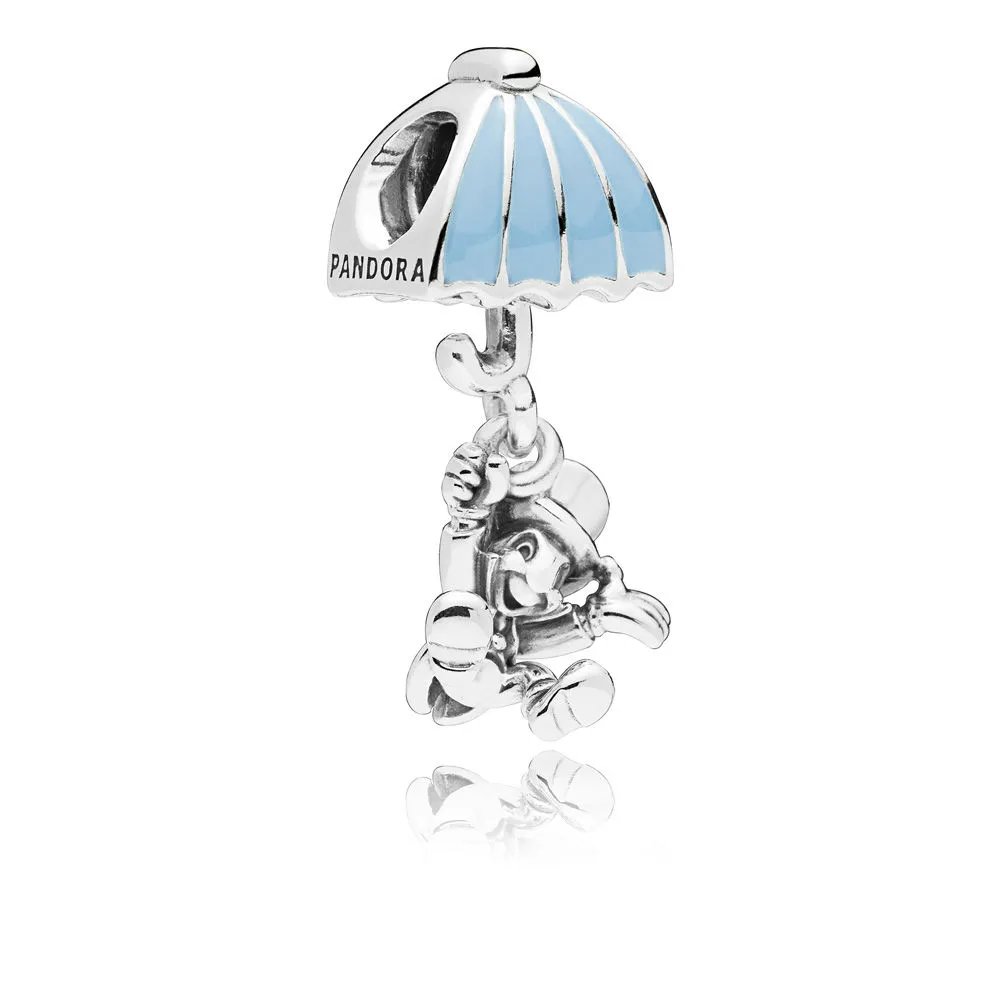 pandora disney jiminy cricket dangle charm blue enamel 797492en41