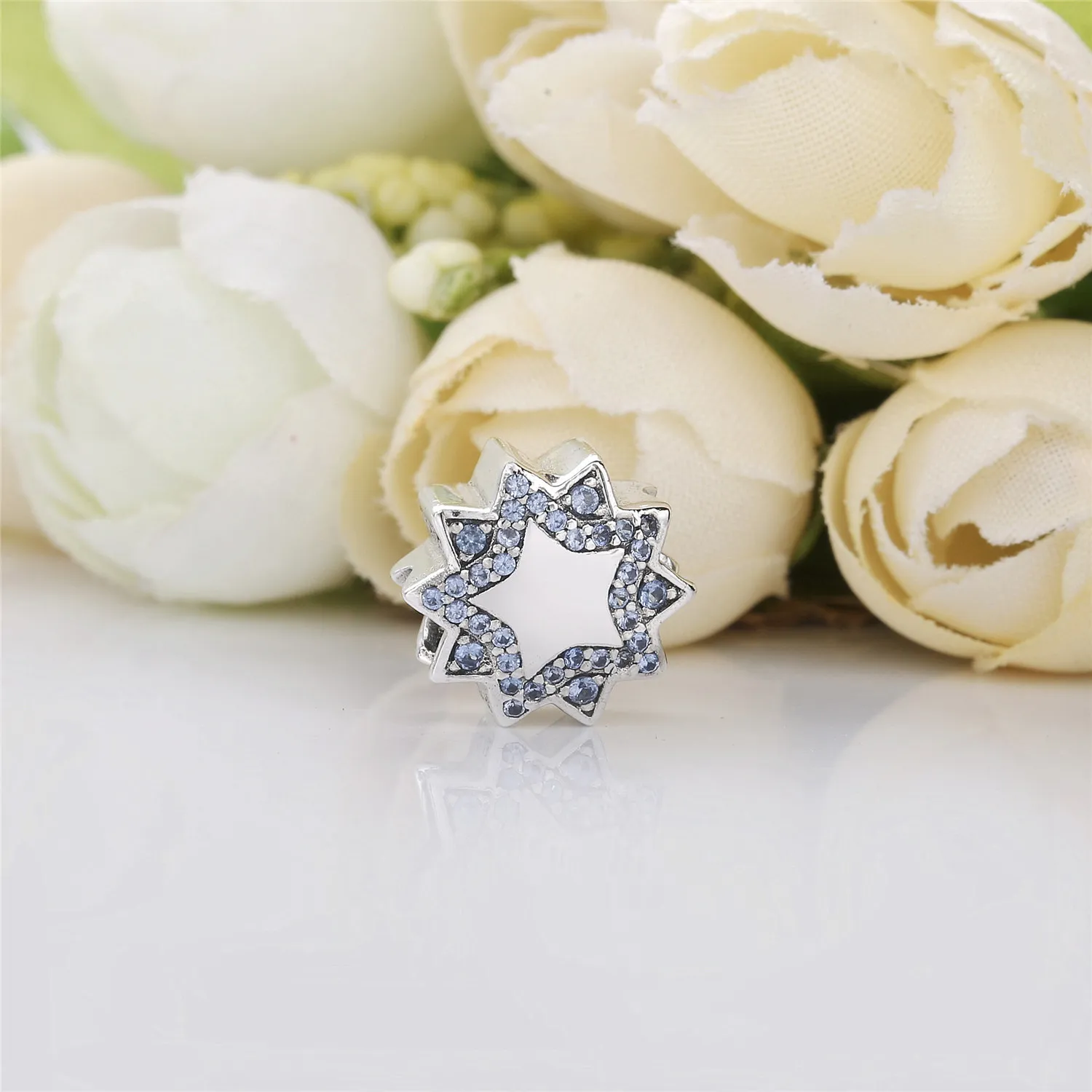 PANDORA Disney, When You Wish Upon A Star Charm, Light Blue Enamels & Crystals - 797490NBL