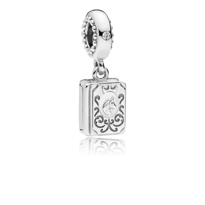 PANDORA Fairy Tale Book Clear CZ & Silver Enamel - 797611EN23