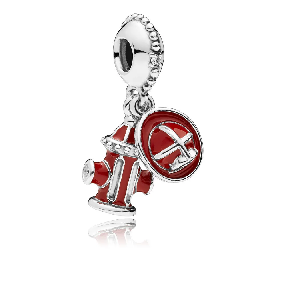 PANDORA Firefighter Essentials Dangle Charm, Clear CZ & Mixed Enamel - 797632ENMX