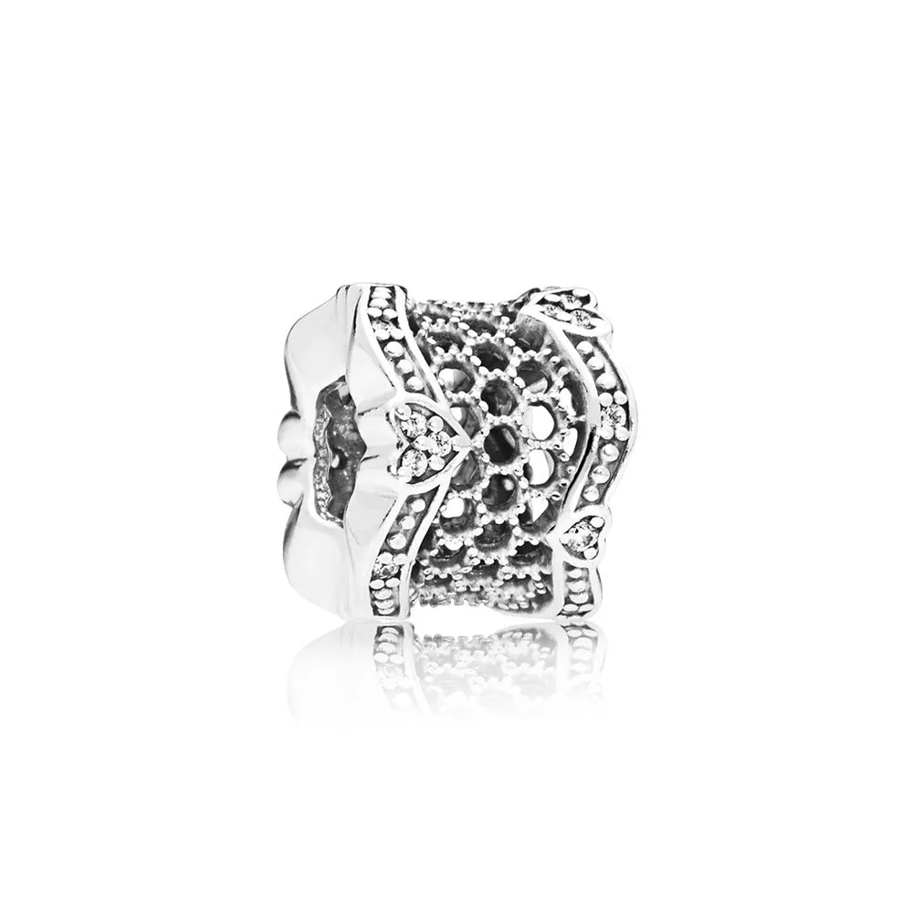 pandora lace of love spacer clear cz 797653cz