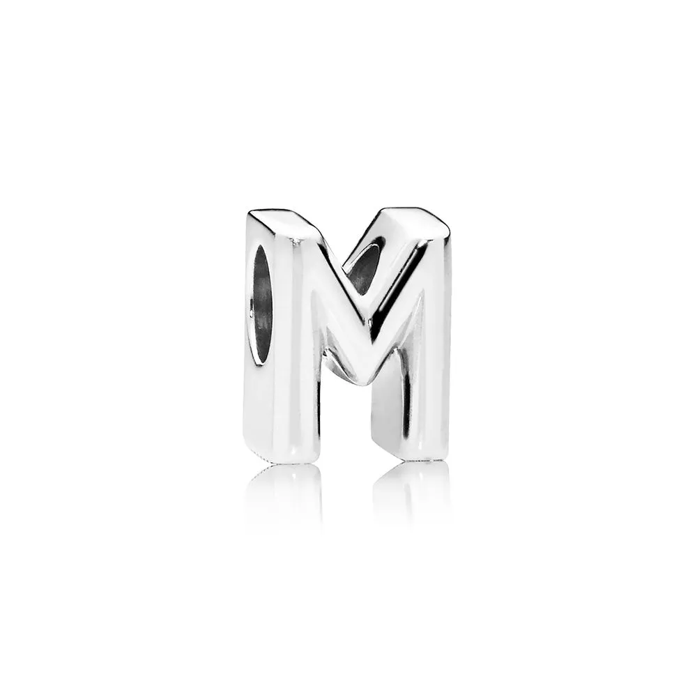 pandora letter m charm 797467